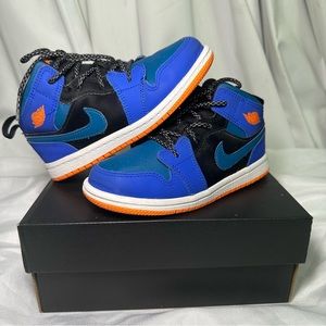 Toddler Jordan 1 Mid “Racer Blue Green Abyss” Size 10C